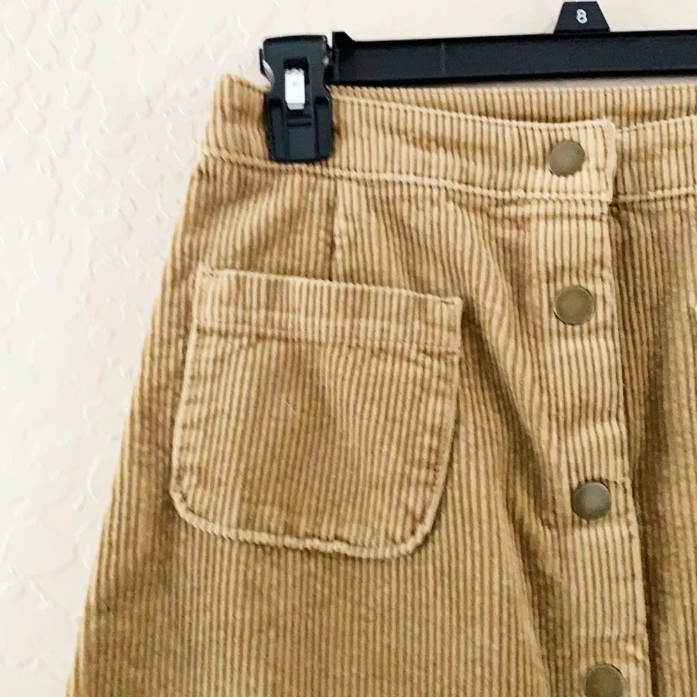 🌿Final Sale Arizona Jean Co. Corduroy Button Up Brown‎ Skirt